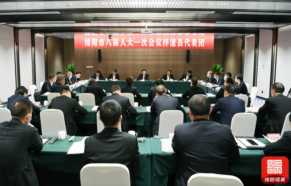 2021年10月27日，羅增斌參加梓潼代表團分團討論1  張莉 攝.jpg